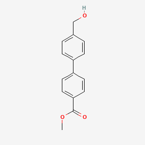 molecular formula C15H14O3 B1600051 Methyl 4'-(hydroxymethyl)-[1,1'-biphenyl]-4-carboxylate CAS No. 393522-78-6