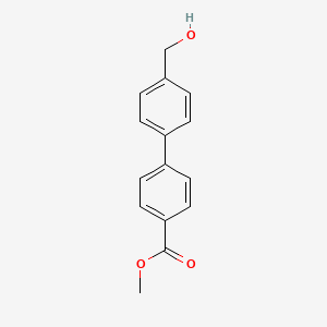 molecular formula C15H14O3 B1600051 4'-(羟甲基)-[1,1'-联苯]-4-甲酸甲酯 CAS No. 393522-78-6