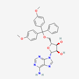 molecular formula C31H31N5O6 B1600054 5'-O-[Bis(4-methoxyphenyl)phenylmethyl]-adenosine CAS No. 81352-25-2