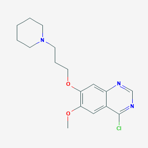 molecular formula C17H22ClN3O2 B1600058 4-Chloro-6-methoxy-7-(3-(piperidin-1-YL)propoxy)quinazoline CAS No. 288383-71-1