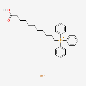 molecular formula C29H36BrO2P B1600062 Phosphonium, (10-carboxydecyl)triphenyl-, bromide CAS No. 7530-96-3