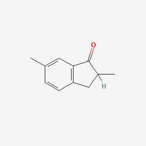 molecular formula C11H12O B1600066 2,6-dimethyl-2,3-dihydro-1H-inden-1-one CAS No. 66309-83-9