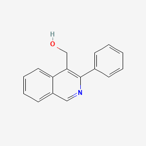 molecular formula C16H13NO B1600082 (3-Phenylisoquinolin-4-yl)methanol CAS No. 385416-19-3