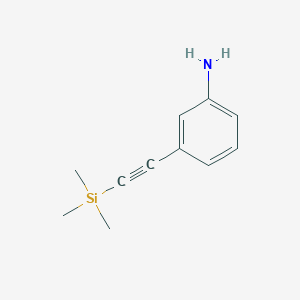 B1600097 3-((Trimethylsilyl)ethynyl)aniline CAS No. 110598-30-6