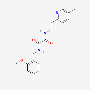 molecular formula C19H23N3O3 B1600101 N1-(2-Methoxy-4-methylbenzyl)-n2-(2-(5-methylpyridin-2-yl)ethyl)oxalamide CAS No. 745047-94-3
