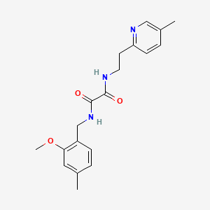 molecular formula C19H23N3O3 B1600101 N1-(2-Methoxy-4-methylbenzyl)-N2-(2-(5-methylpyridin-2-yl)ethyl)oxalamide CAS No. 745047-94-3