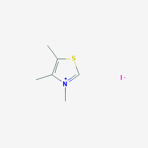 molecular formula C6H10INS B1600105 3,4,5-Trimethylthiazolium iodide CAS No. 62993-85-5