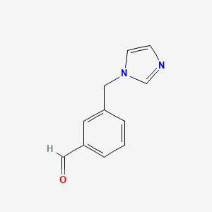 molecular formula C11H10N2O B1600124 3-(1H-咪唑-1-基甲基)苯甲醛 CAS No. 102432-05-3