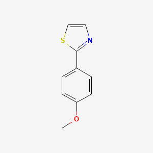 molecular formula C10H9NOS B1600126 2-(4-甲氧基苯基)-1,3-噻唑 CAS No. 27088-84-2