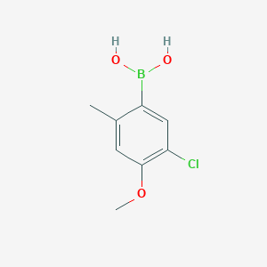 molecular formula C8H10BClO3 B1600129 (5-Chloro-4-methoxy-2-methylphenyl)boronic acid CAS No. 511295-09-3