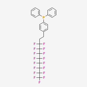 molecular formula C28H18F17P B1600131 [4-(3,3,4,4,5,5,6,6,7,7,8,8,9,9,10,10,10-Heptadecafluorodecyl)phenyl] diphenylphosphine CAS No. 462996-04-9
