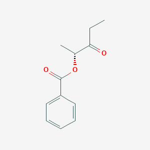 molecular formula C12H14O3 B1600132 (R)-3-Oxopentan-2-yl benzoate CAS No. 460997-47-1