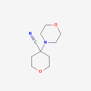 molecular formula C10H16N2O2 B1600134 4-Morpholinotetrahydro-2H-pyran-4-carbonitrile CAS No. 1026586-38-8