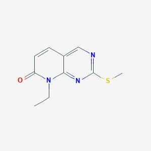 molecular formula C10H11N3OS B1600136 8-乙基-2-甲硫代-8H-吡啶并[2,3-d]嘧啶-7-酮 CAS No. 211244-82-5