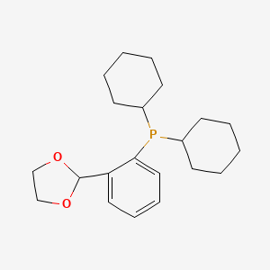 (2-(1,3-Dioxolan-2-yl)phenyl)dicyclohexylphosphine