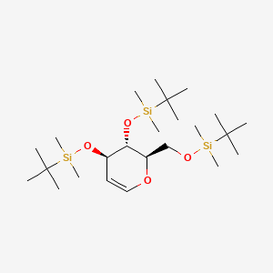 [(2R,3R,4R)-3,4-bis[[tert-butyl(dimethyl)silyl]oxy]-3,4-dihydro-2H-pyran-2-yl]methoxy-tert-butyl-dimethylsilane