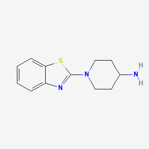 molecular formula C12H15N3S B1600145 1-(1,3-Benzothiazol-2-yl)piperidin-4-amine CAS No. 565453-22-7