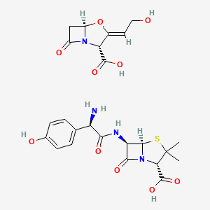 molecular formula C24H28N4O10S B1600155 Amoxicillin and clavulanic acid CAS No. 79198-29-1