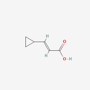 molecular formula C6H8O2 B1600156 2-Propenoic acid, 3-cyclopropyl- CAS No. 5687-78-5