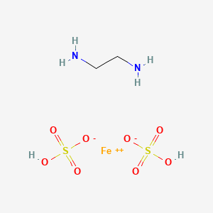 molecular formula C2H10FeN2O8S2 B1600158 Iron(2+) ethylenediammonium sulphate CAS No. 63589-59-3