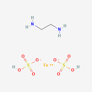 B1600158 Ethane-1,2-diamine;hydrogen sulfate;iron(2+) CAS No. 63589-59-3