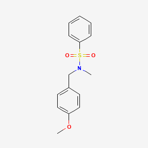 molecular formula C15H17NO3S B1600160 N-(4-Methoxybenzyl)-N-methylbenzenesulfonamide CAS No. 915916-89-1