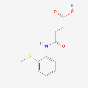 molecular formula C11H13NO3S B1600161 4-{[2-(Methylthio)phenyl]amino}-4-oxobutanoic acid CAS No. 899016-21-8