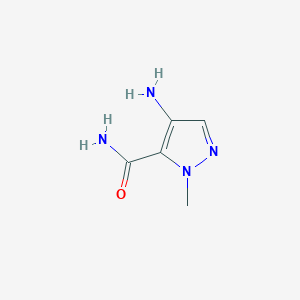 molecular formula C5H8N4O B1600164 4-氨基-1-甲基-1H-吡唑-5-甲酰胺 CAS No. 92534-73-1