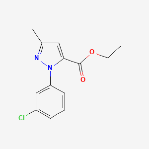 Ethyl 1-(3-chlorophenyl)-3-methyl-1H-pyrazole-5-carboxylate