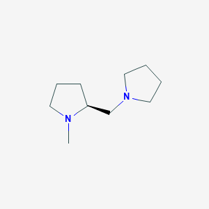 molecular formula C10H20N2 B1600171 (S)-1-methyl-2-(pyrrolidin-1-ylmethyl)pyrrolidine CAS No. 76411-80-8