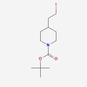molecular formula C12H22INO2 B1600188 Tert-butyl 4-(2-iodoethyl)piperidine-1-carboxylate CAS No. 89151-46-2
