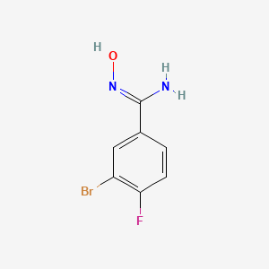 molecular formula C7H6BrFN2O B1600189 3-Bromo-4-fluorobenzamidoxime CAS No. 845866-56-0