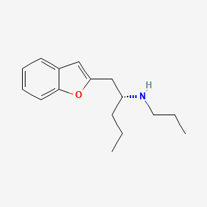 molecular formula C16H23NO B1600191 (R)-1-(Benzofuran-2-yl)-N-propylpentan-2-amine CAS No. 260550-89-8