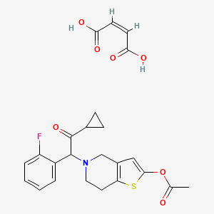 molecular formula C24H24FNO7S B1600192 Prasugrel (Maleic acid) CAS No. 389574-20-3