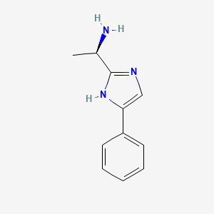 molecular formula C11H13N3 B1600193 (R)-1-(4-Phenyl-1H-imidazol-2-yl)ethanamine CAS No. 335246-81-6