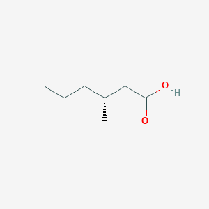 molecular formula C7H14O2 B1600235 (R)-3-methylhexanoic acid CAS No. 22328-90-1