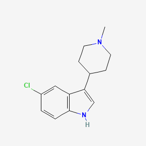 molecular formula C14H17ClN2 B1600241 5-Chloro-3-(1-methyl-4-piperidinyl)indole CAS No. 301856-30-4