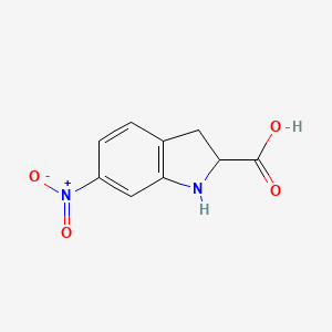 molecular formula C9H8N2O4 B1600246 6-硝基吲哚-2-羧酸 CAS No. 428861-42-1