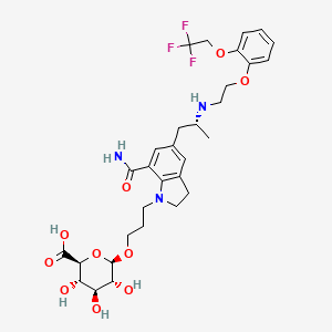 molecular formula C31H40F3N3O10 B1600250 Silodosin-beta,D-glucuronide CAS No. 879396-70-0