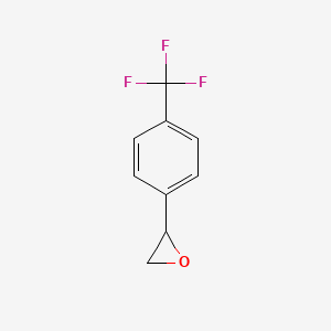 molecular formula C9H7F3O B1600255 2-[4-(Trifluoromethyl)phenyl]oxirane CAS No. 111991-14-1