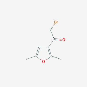 molecular formula C8H9BrO2 B160026 2-Bromo-1-(2,5-dimethylfuran-3-yl)ethanone CAS No. 133674-62-1