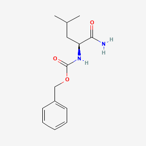 molecular formula C14H20N2O3 B1600278 (S)-苄基（1-氨基-4-甲基-1-氧代戊烷-2-基）氨基甲酸酯 CAS No. 4801-79-0