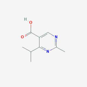 molecular formula C9H12N2O2 B160028 4-异丙基-2-甲基嘧啶-5-羧酸 CAS No. 127958-08-1