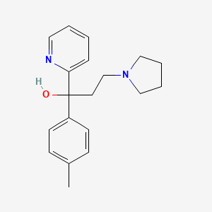 molecular formula C19H24N2O B1600284 α-(2-(1-吡咯烷基)乙基)-α-(对甲苯基)吡啶-2-甲醇 CAS No. 70708-28-0