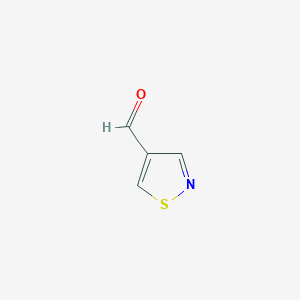 molecular formula C4H3NOS B1600288 异噻唑-4-甲醛 CAS No. 822-54-8
