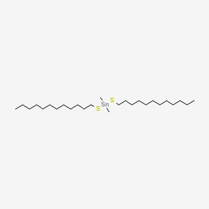 molecular formula C26H56S2Sn B1600290 Bis(dodecylthio)dimethylstannane CAS No. 51287-84-4
