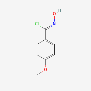molecular formula C8H8ClNO2 B1600291 N-羟基-4-甲氧基苯甲酰亚胺酰氯 CAS No. 38435-51-7