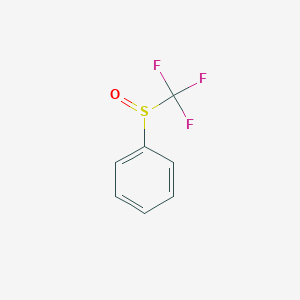molecular formula C7H5F3OS B1600292 苯基三氟甲基亚砜 CAS No. 703-18-4