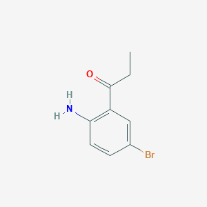 molecular formula C9H10BrNO B1600298 1-(2-Amino-5-bromophenyl)propan-1-one CAS No. 124623-15-0