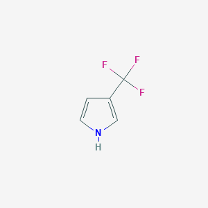 molecular formula C5H4F3N B1600309 3-(trifluoromethyl)-1H-pyrrole CAS No. 71580-26-2